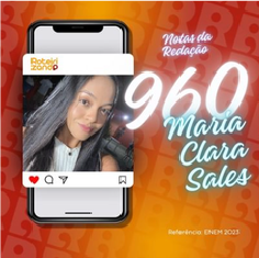 Garota com 960 de nota da redação